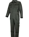 Hoggs of Fife WorkHogg Coverall-Zipped Green/Black XX-Large XX-Large Black