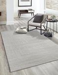 LaDole Rugs 4x6 ft Modern Premium Area Rug | Abstract Small Carpet for Bedroom, Living Room, Kitchen, Entry Way, Indoor Floor Décor | Cream Beige