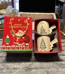 NYRWANA Christmas Ceramic Mug with Lid and Spoon, Cute Cup Xmas Gift