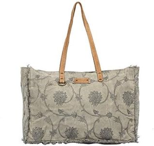 Myra Bag Throng Upcycled Canvas Weekender Bag S-1308