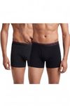 Van Heusen Men Boxer Briefs - 100% Combed Cotton - Pack of 2 - Anti Bacterial, Colour Fresh, Quick Dry_10032_Anthra Mel, Pure Black_M