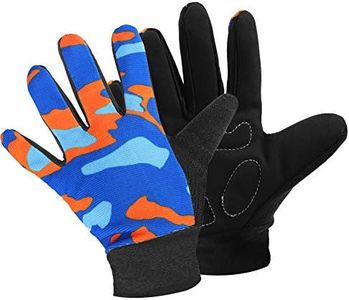 Accmor Kids Cycling Gloves, Kids Fishing Gloves, 4-10 Years Boys Girls Kids Sport Gloves, Breathable Non-Slip Full Finger Gloves for Child Cycling Climbing Riding Biking Outdoor Sports