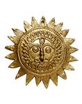 P.J.Handicrafts Brass Sun Face Wall Hanging for Positivity at Home and Office