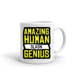 URBAN PENDU Ceramic Amazing Slash Genius - Brooklyn Nine Nine Fan Coffee Mug (White) 330ML