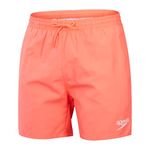 Speedo Men's 16" Watershort Swimming Trunks| Quick Dry | Comfortable Fit | Classic Style | Drawstring Waist, Siren Red, M