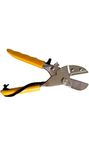 TATA AGRICO Steel Metallic Roll Cut Secateurs (Yellow & Silver) |Garden Roll Cut Pruner |Maintain a razor-sharp edge on the blades - (21 x 6 x 3 cm)