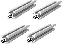 HFS (R) 4pcs 2020 T Slot Aluminum Extrusion Profile European Standard Anodized Linear Rail for 3D Printer Parts and CNC DIY(300MM)