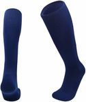 COSHAL® Men’s Football socks, Rugby, Hockey Sports Knee High Socks, Men Knee High Football Socks Outdoor Game Soccer Socks, Men Rugby Hockey Football Running Socks (Size 6-11), Navy