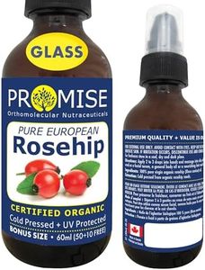 60ml ORGANIC PURE ROSEHIP Oil 100% Pure Certified For Moisturizes, Nourishes and Soothes dry skin, Made in Canada, Hexane-Free (60ml)