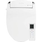 ALPHA JX Bidet Toilet Seat w/ Remote, LED Light, Slim, 3 Year Warranty, Elongated, White by ALPHA BIDET