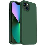 ORNARTO Shockproof Liquid Silicone Designed for iPhone 13 Case Gel Rubber Full Body Protection Anti-Shock Cover Case Drop Protection 6.1inch-Clover