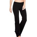 Houmous S-XXXL 29''31''33''35'' Inseam Women's Cotton Bootcut Pants Inner Pocket(Petite-29 Inseam-Black, Medium)