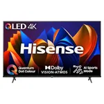 Hisense 43 Inch 4K QLED Smart TV 43E77NQTUK - Quantum Dot Colour, 4K AI Processor, Dolby Vision Atmos, Smooth Motion, Sports Mode, Vidaa OS with Freely, Youtube, Netflix and Disney+ (2024 Model)