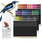 72 Colored Pencils Set for Adult Coloring, Quality Soft Core, Coloring Pencils for Artists Drawing Pencils Art Supplies, Color Pencil Set Gift for Adults Kids Colorists Beginners