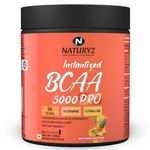 NATURYZ Instantized BCAA 5000 PRO With 5G BCAAs | Glutamine | Citrulline Which supports lean Muscle Mass, Muscle Strength, Quick ReHydration, Instant Energy - 250g(Mix Fruit Cocktail)