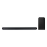 Samsung 3.1.2 Channel Configuration: A sophisticated setup featuring three front channels, one subwoofer, and two up-firing channels to deliver dynamic and immersive sound.