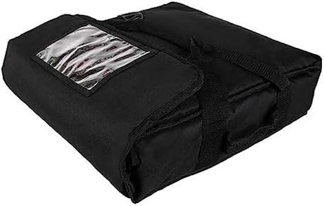Perfk Pizza Develivey Bag Pizza Box Develivery Bags Reusable Pizza Warmer Bags Delivery Insulation Bag for Camping Outdoor Professional Restaurant, Black 50x50x16cm