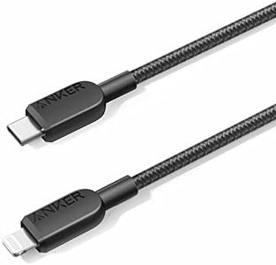 Anker USB C to Lightning Cable, 310 USB-C to Lightning Braided Cable, MFi Certified, Fast Charging Cable for iPhone 14 Plus 14 14 Pro Max 13 13 Pro iPhone 12 (Charger Not Included) (0.9m)