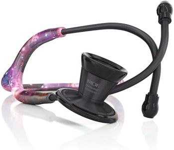 MDF Instruments Galaxy Blackout ProCardial Cardiology Stethoscope, Limited Edition Mprints, Lightweight Titanium, Adult, Dual Head, Galaxy Tube, Blackout Chestpiece-Headset, MDF797TGXBO