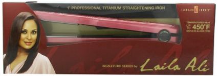 Gold 'N Hot Signature Series Laila Ali Professional Titanium Led Straightening Iron, 1 Inch