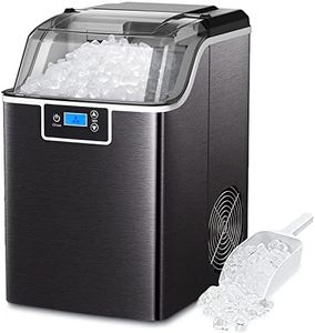 Cobuy Nugget Ice Maker Countertop, Cobuy Portable Ice Maker for Soft & Chewable Nugget Pellet Ice, 20kg/Day, Self-Cleaning, for Home Office Bar Party