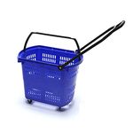 Bigapple BA-Basket30L Heavy Weight King Shopping Trolley, Basket Type, 25kg Capacity - Blue