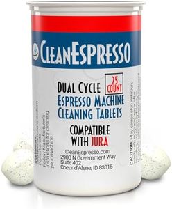 CleanEspresso - 25 Cleaning Tablets Designed For Jura Coffee Machines - 3.5g Dual Cycle Espresso Machine Cleaning Tablets for Jura Espresso Machines - Coffee Maker Cleaner