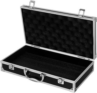 DOITOOL Silver Aluminum Briefcase with Lock, Aluminum Briefcase for Men or Women, Metal Hard Case with Foam for Travelers Luggage Craftsman Travel Cash (14.1x7.8x2.9Inch)