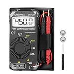 Mini Multimeter Pocket multimeter GR-4201 4000 count automatic ranging multimeter for AC/DC voltage,resistance, diode test, continuous buzzer measurement for electrical troubleshooting