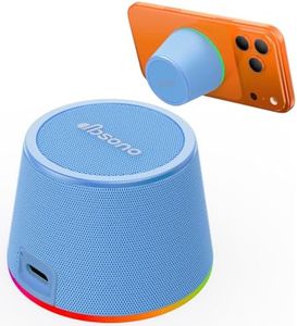 Small Bluetooth Speaker Gifts for Teens: Valentines Gifts for Him Her, 3 IN 1 Portable Magnetic Speaker with 9-Mode Lights, Waterproof Phone Stand for Desk, Cool Birthday Gadget Gifts for Adults