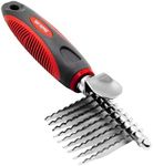 Dematting Comb For Dogs & Cats – Detangling Brush Tool For Dogs Easily & Safely Remove Dead, Matted Or Knotted Hair | Ergonomic, No-Slip Safety Handle for Precision Control | For Poodles & Curly Hair