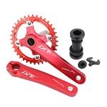 UJEAVETTE® Bike Crankset 104Bcd Chainring 8 9 10 11 Speed BMX Bicycle Part Red_36T|Bicycle|Bicycle for Men Adult|Bicycle Light|Bicycle for Men|Bicycle for Kids|Bicycle Pump|Bicycle for