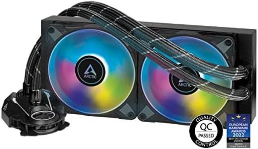 ARCTIC Liquid Freezer II 240 A-RGB - Multi-Compatible All-in-one CPU AIO Water Cooler with A-RGB, Efficient PWM-Controlled Pump, Fan Speed: 200–1800 RPM, LGA1700 Compatible - Black