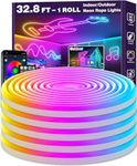 Led Neon Rope Lights 32.8Ft,Control