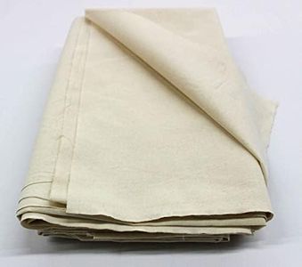 Mybecca 100% Cotton Muslin Fabric/Textile Unbleached, Draping Fabric Wide: 63 inch Natural 2-Yards (5.25 Feet x 6 Feet)(63" x 72")