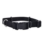 Coastal Pet SecureAway Flea Collar Protectors - Dog Flea Collar Protector - Worn with Flea Collar - Plastic Buckle for Ease - Black - 1" x 18-26"