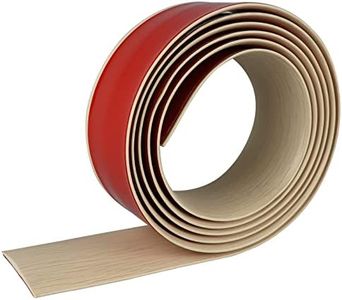 Floor Transition Strip Floor Cover Strips Self Adhesive Flooring Transitions Laminate Floor Strip Vinyl Floor Flat Divider Strip Elegant Wood Grain Design (7.6cm, 10Ft, Beige)