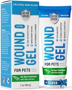 Wound Gel Tube for Pets – Dog Wound Care with Silver & Aloe – Cat & Dog Hot Spot, Scratches, Cuts, Bites Care – Help with Abrasions & Sores in Horses – Safe Breeds – 2 Oz