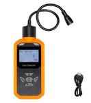 GiiHoo Combustible Gas Leak Detector Rechargeable Gas Detector Sniffer with 11.8-Inch Gooseneck, Handheld Natural Gas Detector Locate Sources of Methane, Hydrogen, Propane, Natural Gas