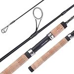 Sougayilang Fishing Rods, 2 Sections Spinning Fishing Rod Light and Resilient with Cork Handle Trout Rods, Carbon Composite Blank, Fishing Lover Best Gifts Pike, Crappie, Perch-602Z