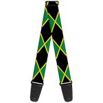 Buckle-Down Guitar Strap Jamaica Flags 2 Inches Wide (GS-W31002)