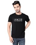 Touch Me Fashions | Stylish Casual Men's Wear|Lawyer I'll Be There for You |Half Sleeve Round Neck |Black(XL) T shirt