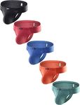 iKingsky Men's Modal Cheeky Thong Stretch T-Back Underwear Soft Low Rise Tanga Under Panties for Men (Large, 5 Pack)