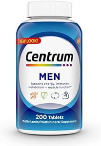 Centrum Multivitamin for Men, Multivitamin/Multimineral Supplement with Vitamin D3, B Vitamins and Antioxidants, Gluten Free, Non-GMO Ingredients - 200 Count