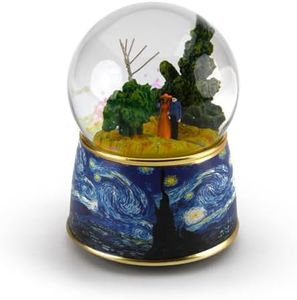 A Starry Night by Vincent Van Gogh 18 Note Musical Water Globe-Many Songs to Choose-New York, New York