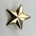 Metal Enamel Pin Badge Brooch Gold Star (Gold plated) (3D)