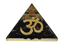 Large Orgone Pyramid | Shungite Pyramid Crystal | OM Orgonite Pyramid | Organ Pyramids Positive Energy Healing