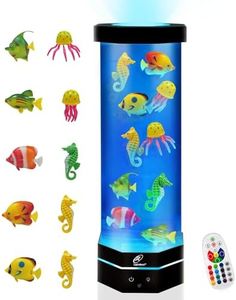 Lightahead LED Fantasy Fish Lamp with Color Changing Light Effects. A Sensory Synthetic Fish Tank Aquarium Mood Lamp. Large (15 Inches Tall)