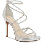 Jessica Simpson Women's JAEYA Sandal, Platinum, 8 M US