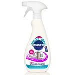 Ecozone Ultra Shower Cleaner, 3-in-1 Anti-Bacterial De-Scaler & Anti Mould Polish, Cleaning Spray & Leave Formula, High Shine Finish, Natural Vegan & Non Toxic, Plant Based & Cruelty-Free (500ml)